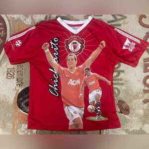 Manchester United UFC Chicharito Javier Hernandez #14 AON Soccer Jersey Sz M/ L
